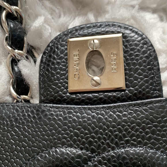 Chanel mini square flap black caviar - Picture 11 of 16